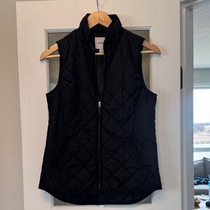 Old Navy Black Quilted Vest